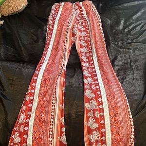 Flare Ankle Pants Size Small Unique pattern